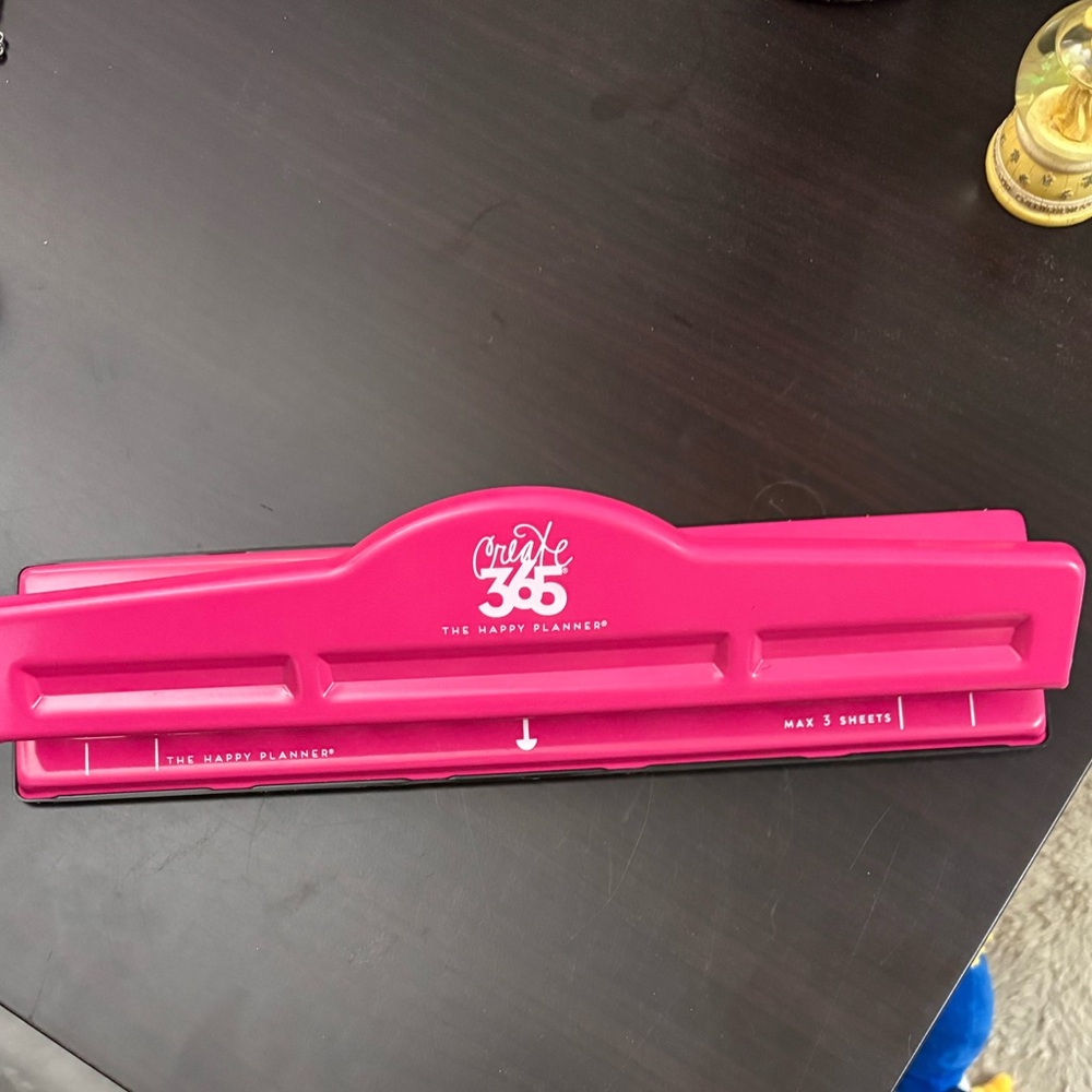 The Happy Planner Bright Pink Paper Punch